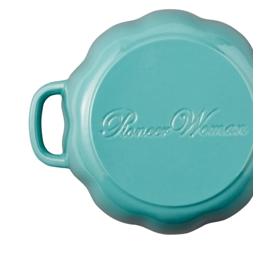 ❤️ New Teal 3.5 Qt Pumpkin Dutch Oven by The Pioneer Woman - Picture 3 of 7